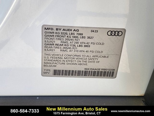 2024 Audi Q8 e-tron Sportback S line Prestige