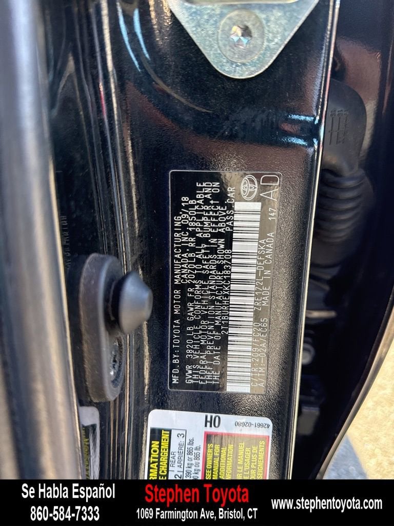 2019 Toyota Corolla SE