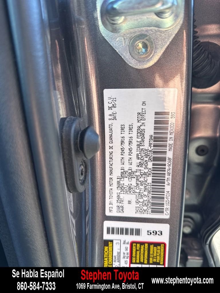 2021 Toyota Tacoma 4WD SR5